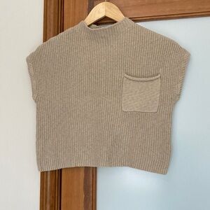 Elegant Tan Knit Sweater